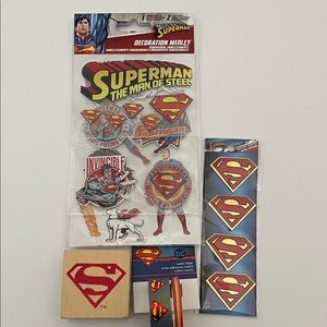 DC Comics Superman Man of Steel Decoration Set